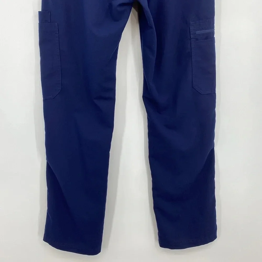 FIGS Technical Collection Cargo Scrub Pants Mens Size Medium Blue Nursing‎